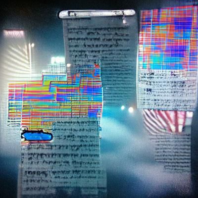 Digital Glitch Art of a Computer Error