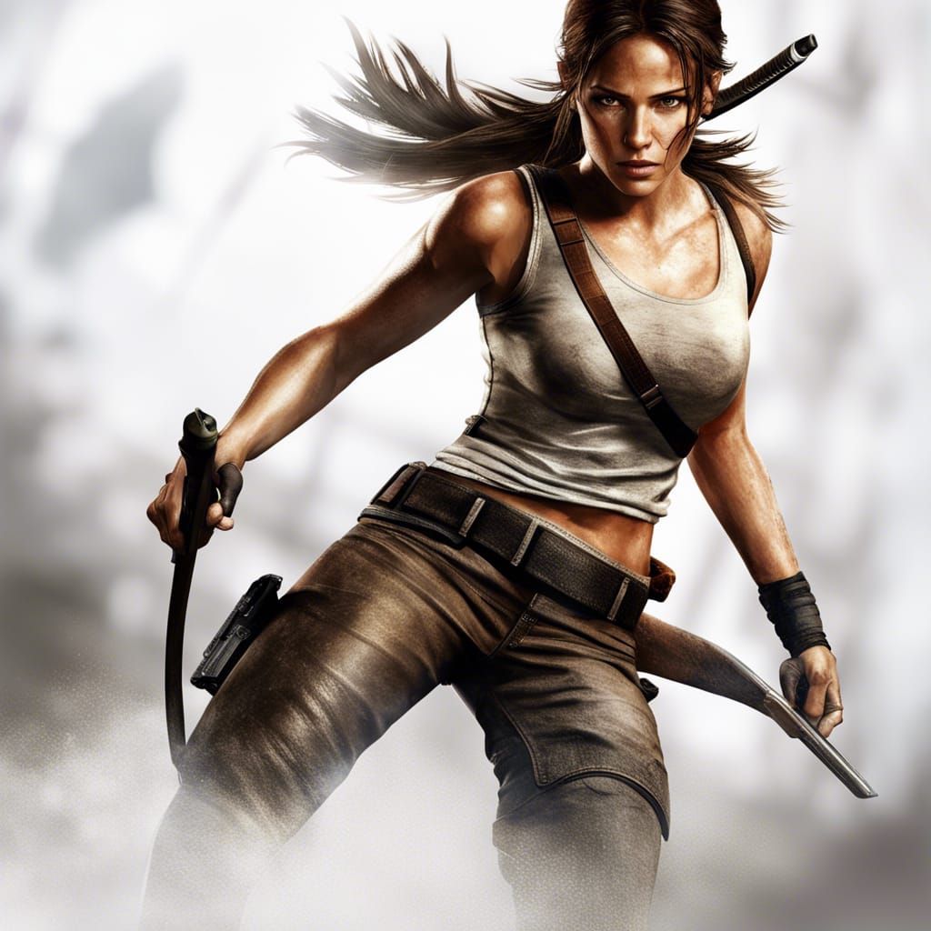 Hyperrealistic Portrait of Lara Croft