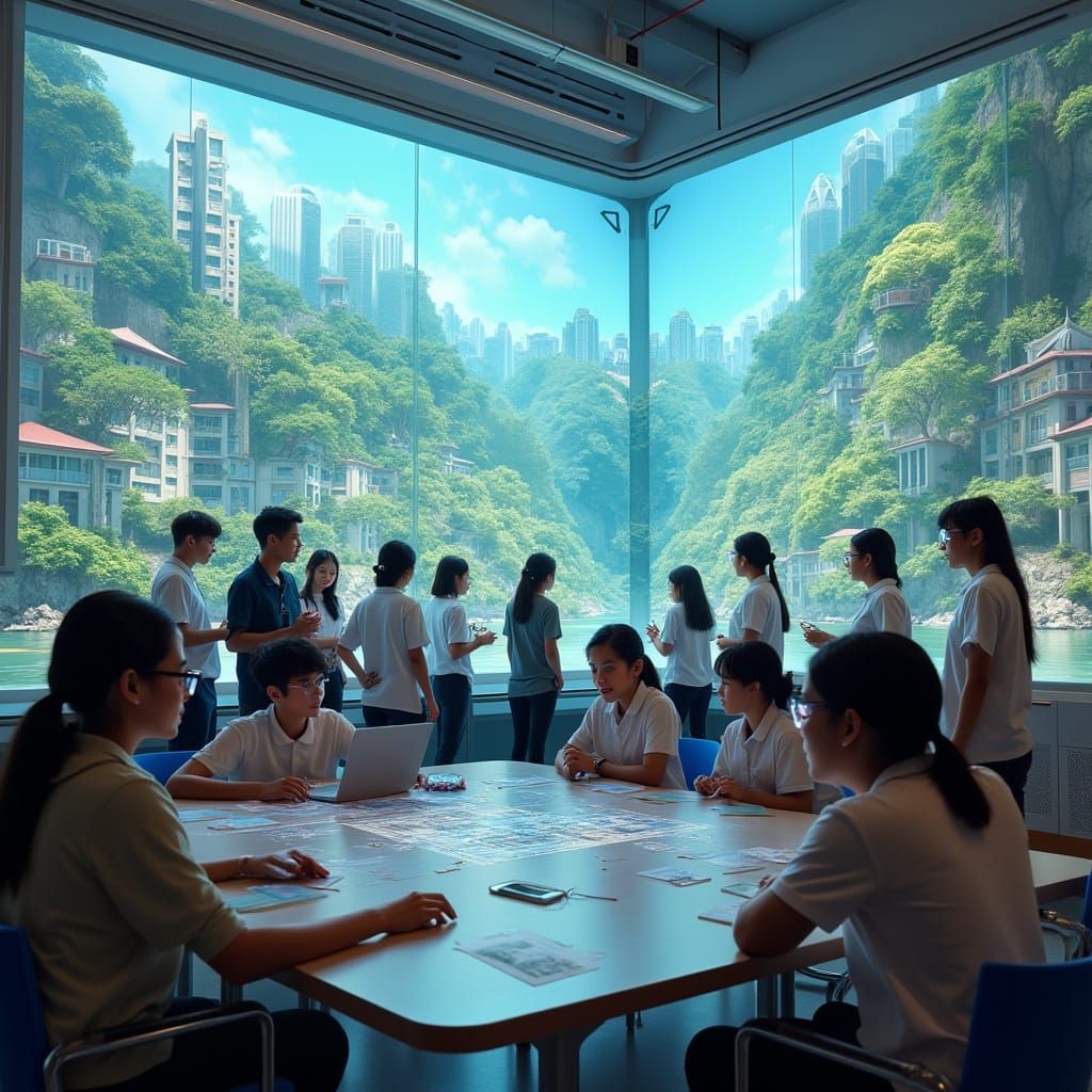 Futuristic Singapore School Embracing Diversity and Technolo...