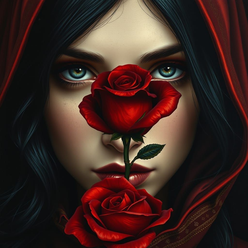 Baroque Woman with Hidden Passion