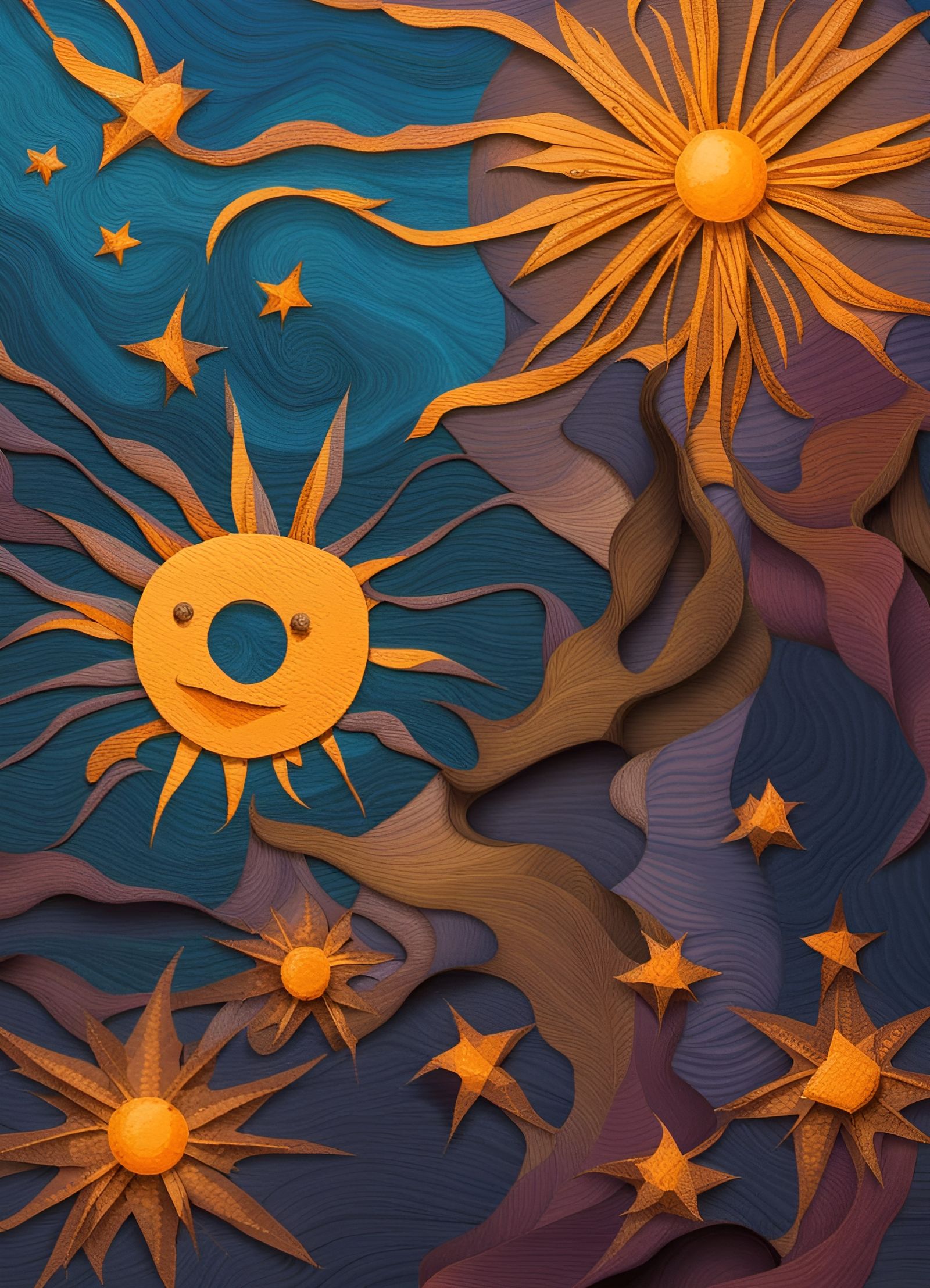 Biological Mothership Glides Through Shining Night Sky