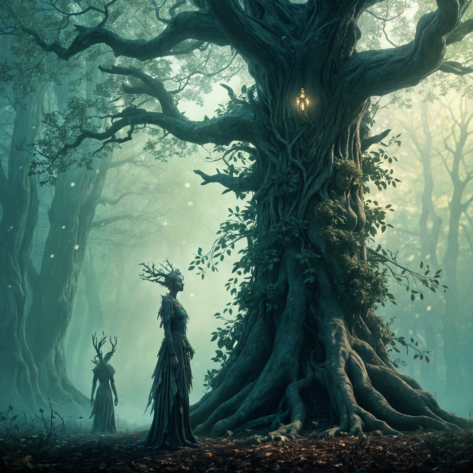 🍃 Hamadryads:
Treefolk are inspired by the hamadryads of myth, nymphs tied to trees who would die if their tree was har...