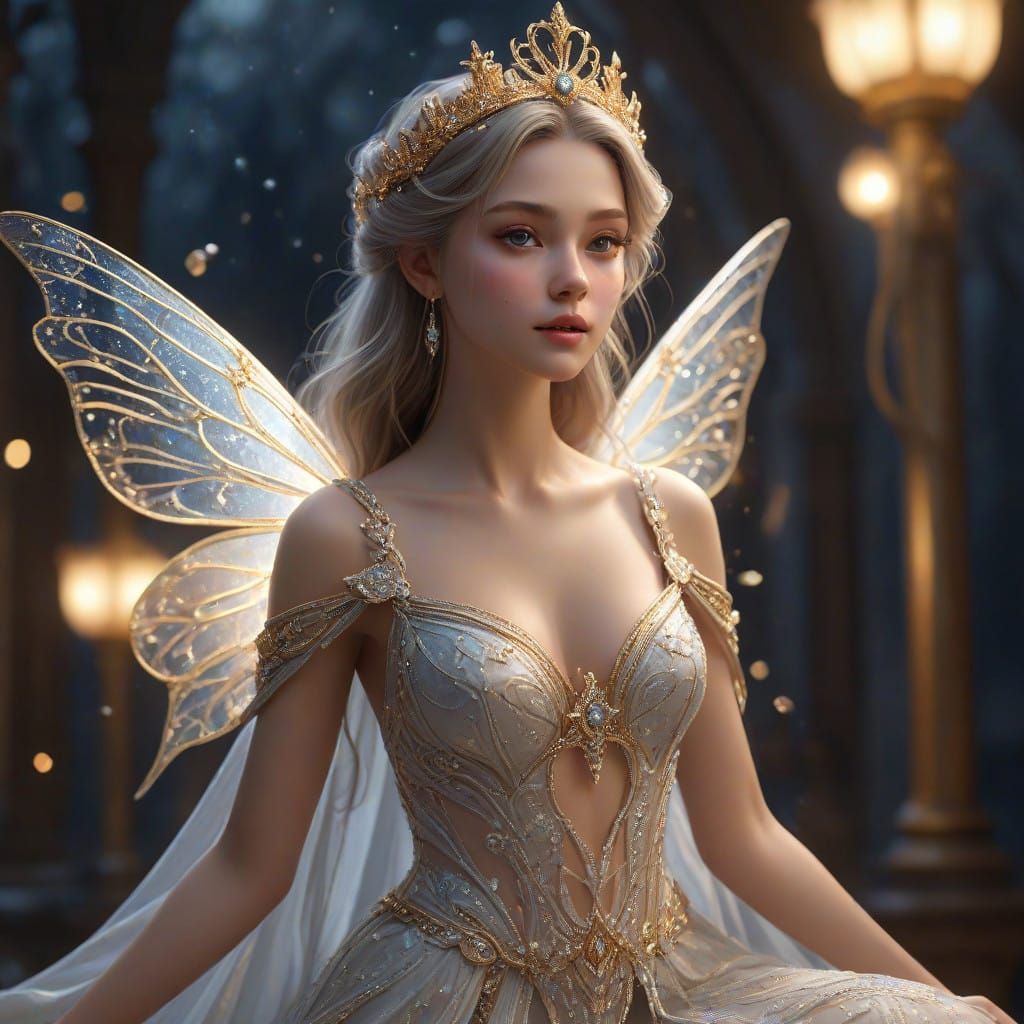 New Year Enchantment: The Radiant Fairy Countdown