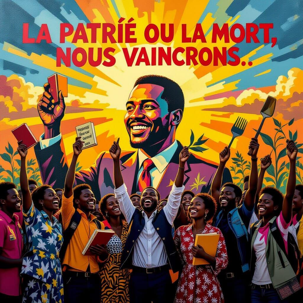 African Youth Raise Books and Tools in Hopeful Street Art St...