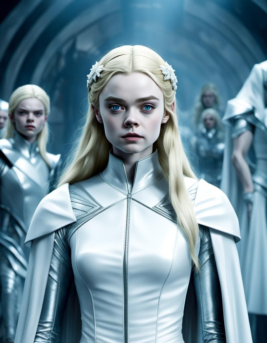 Elle Fanning as Emma Frost: Cinematic X-Men Portrait