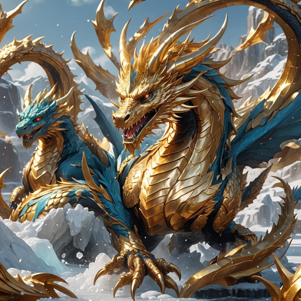 Goldener Drache