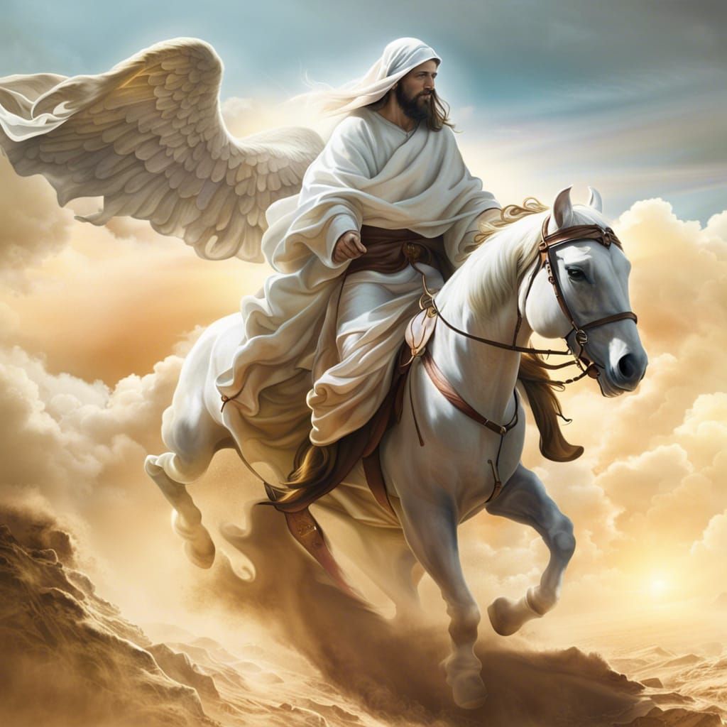 Jesus Christ on White Horse from Heaven