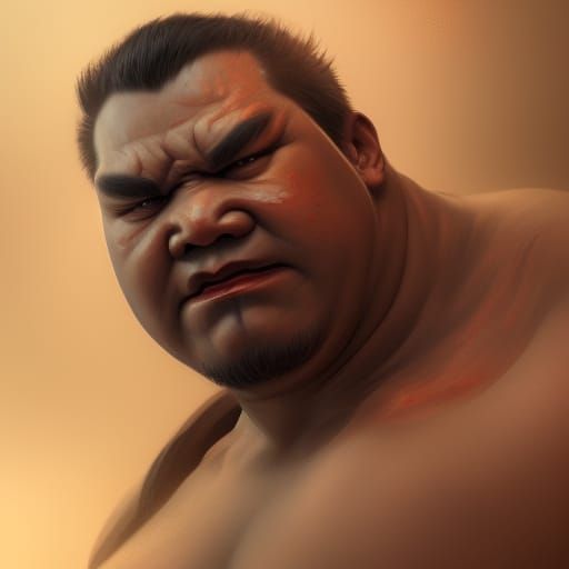 Sumo Demon Portrait in Unreal Engine 5