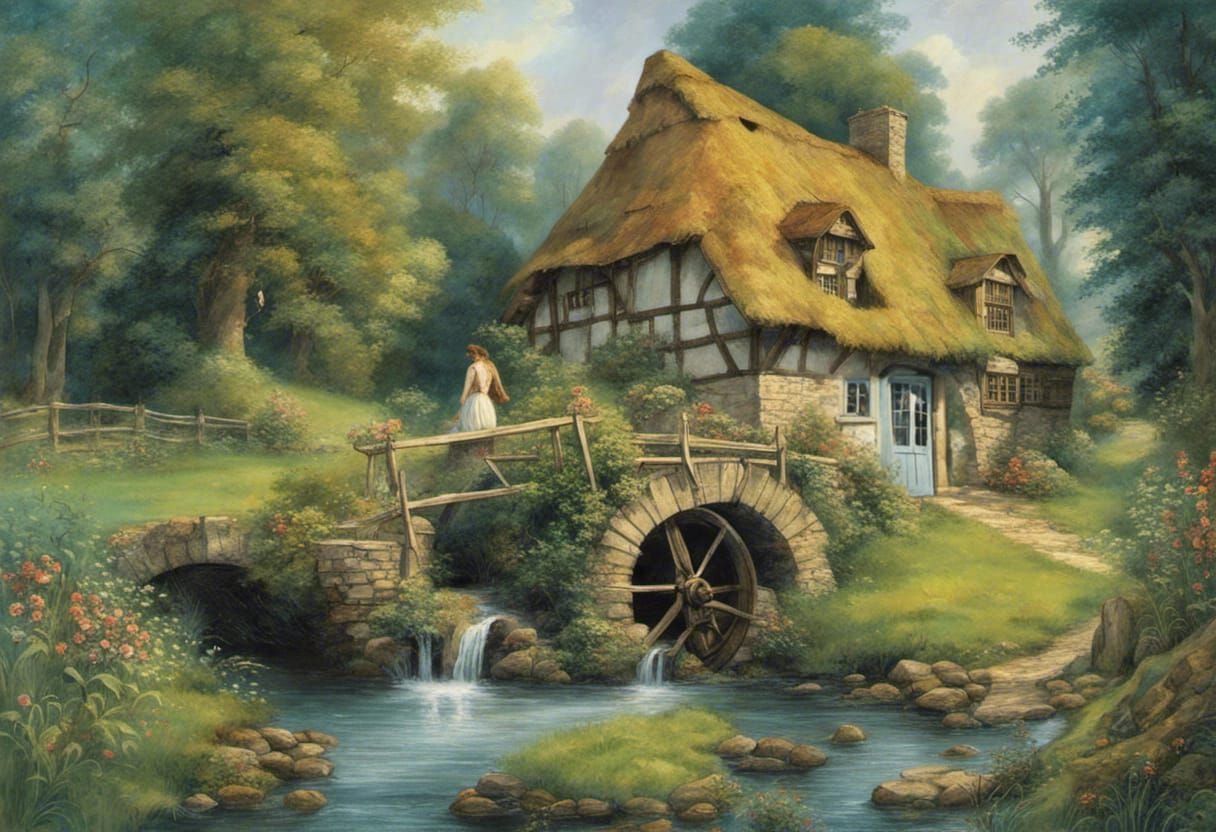 Charming Cottage Door with Archway