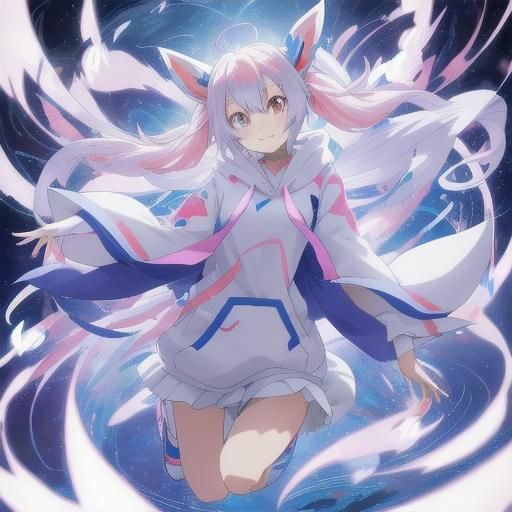 Sylveon Girl in Anime Key Visual Style