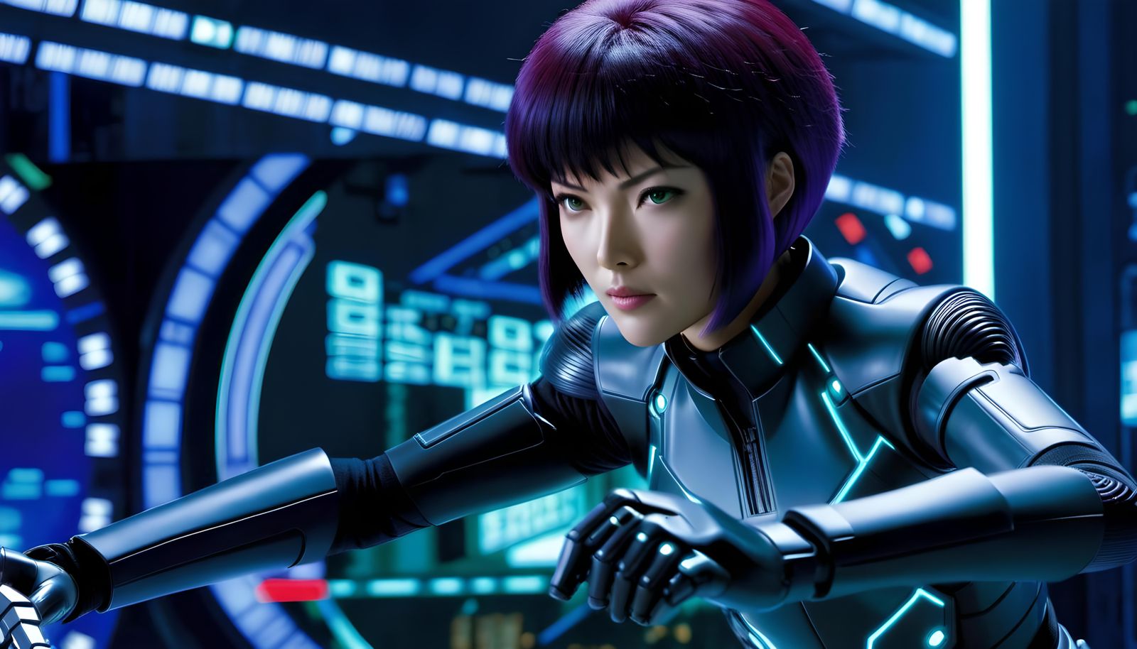 Motoko Kusanagi Confronts the Puppet Master in 3D