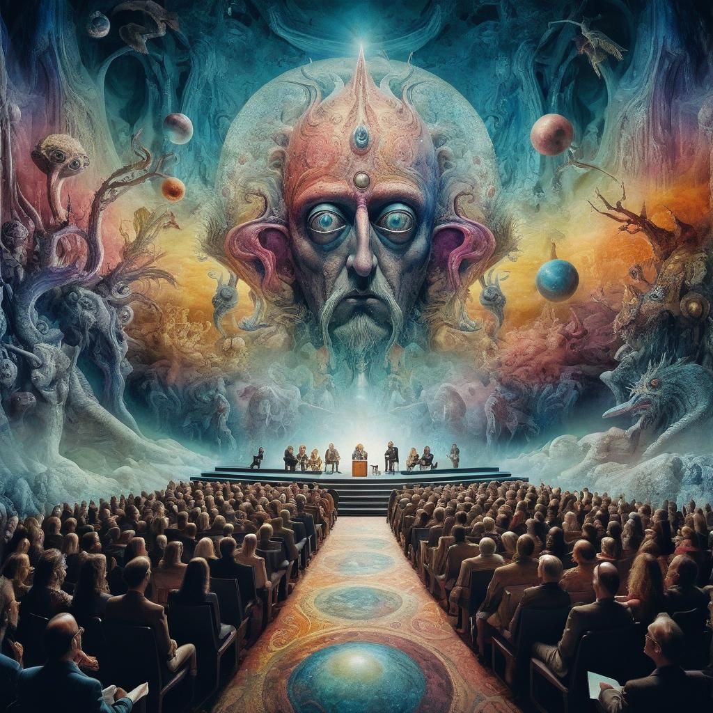 Visionary Surrealism in Mixed Media