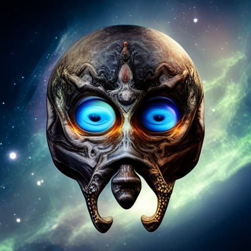 Aliens Orbiting Earth in Deep Space