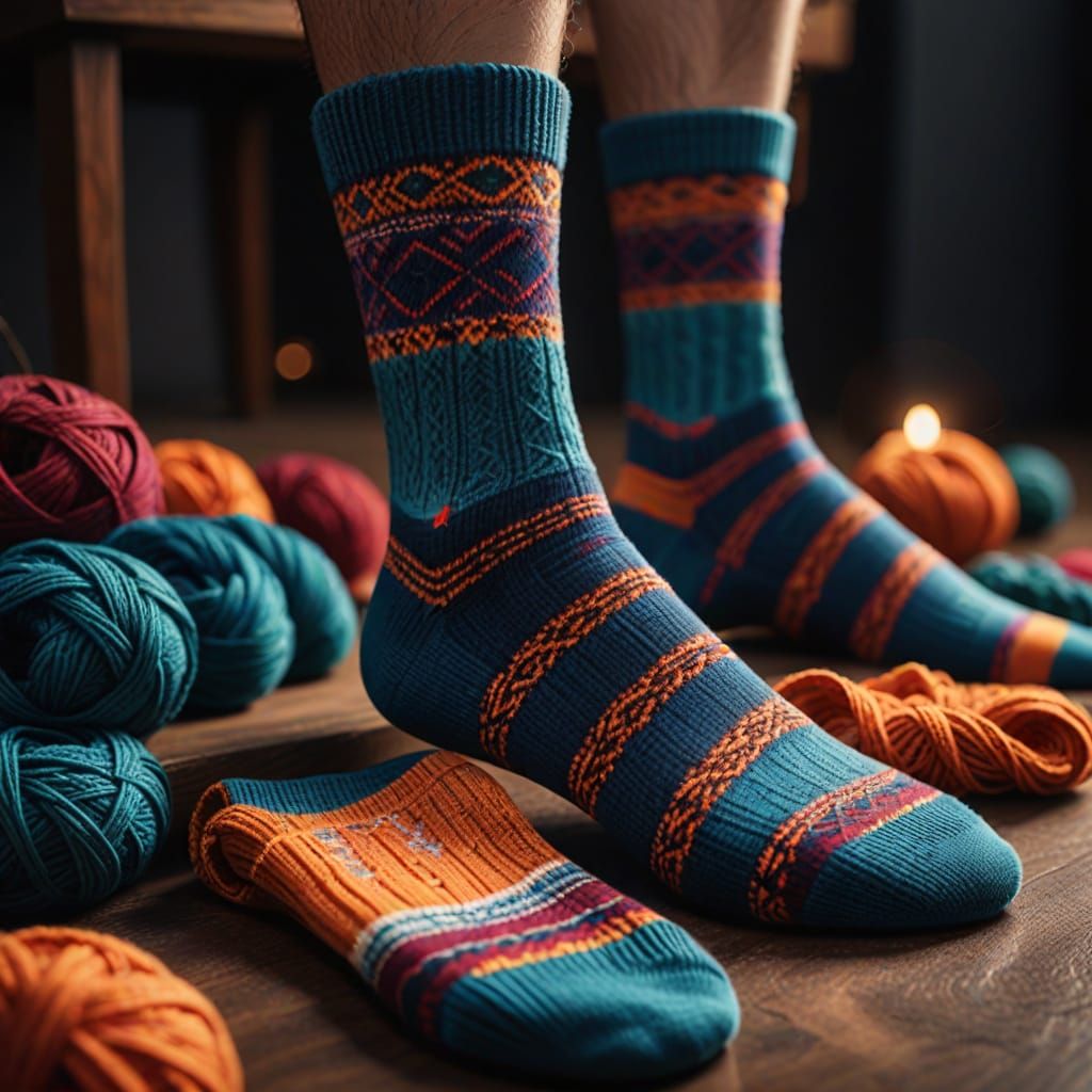 Oasis Design Socks: Hyper-Realistic Product Photography