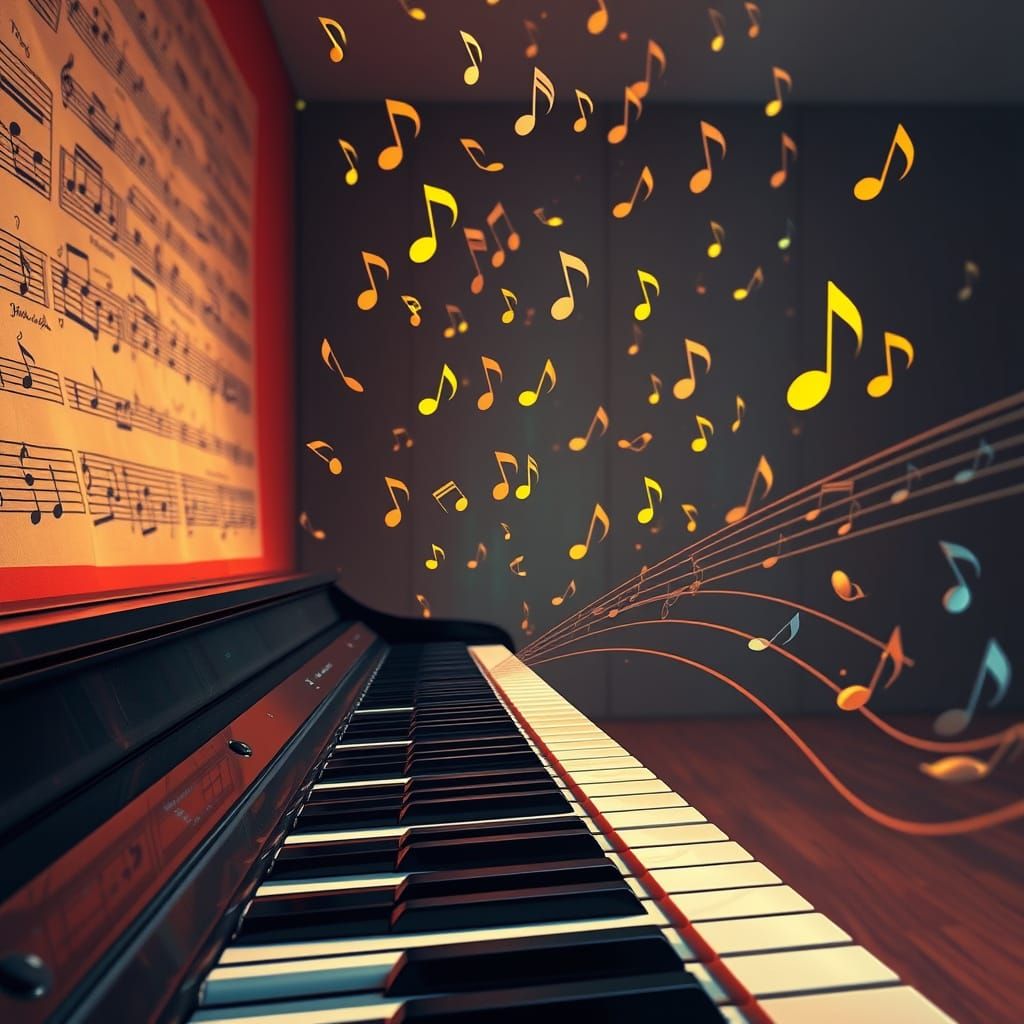 Hyperrealistic Music Fills a Room in Post-Modern Style