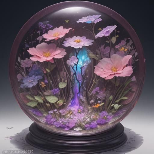 Resin Art: Flowers Preserved as Detailed Matte Painting