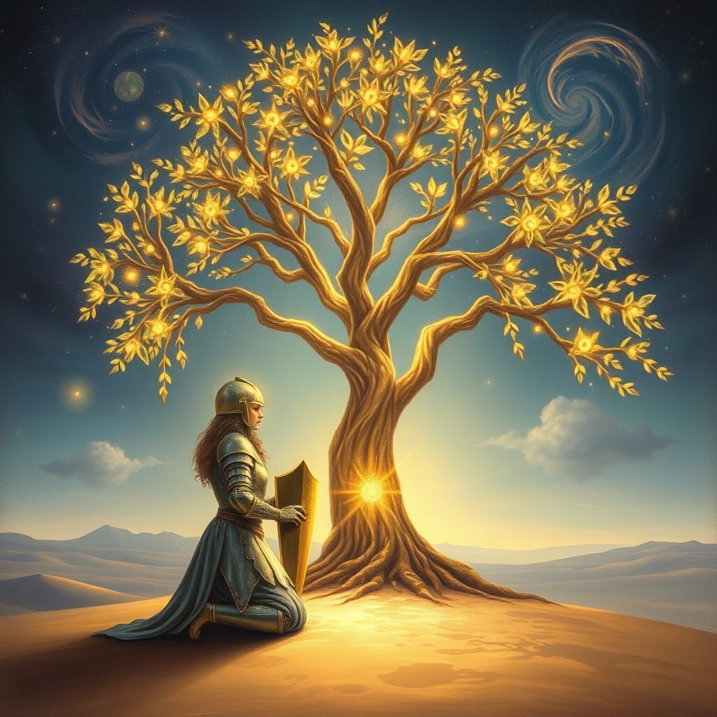 Celestial Knight in Desert Glory