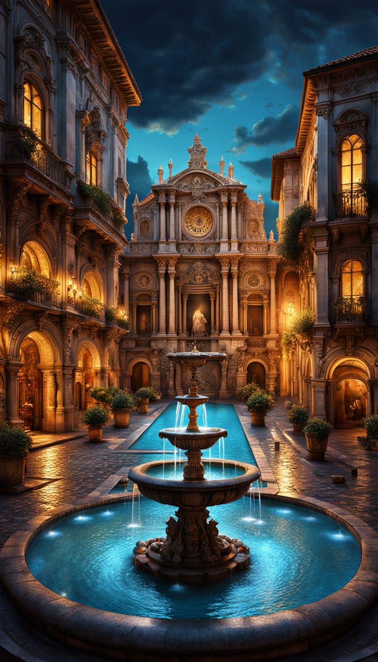 Surreal Italian Renaissance Architecture Unveiled in Vibrant...