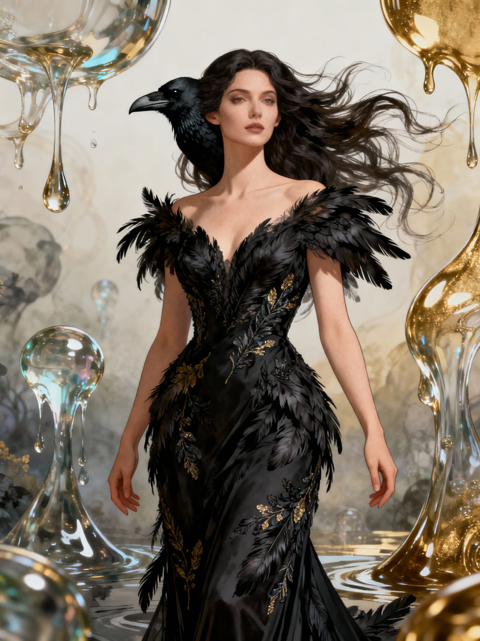 Crow Goddess in a Wet World