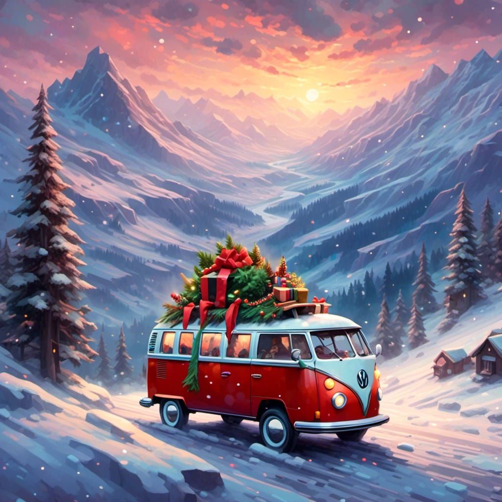 Christmas volkswagen ride