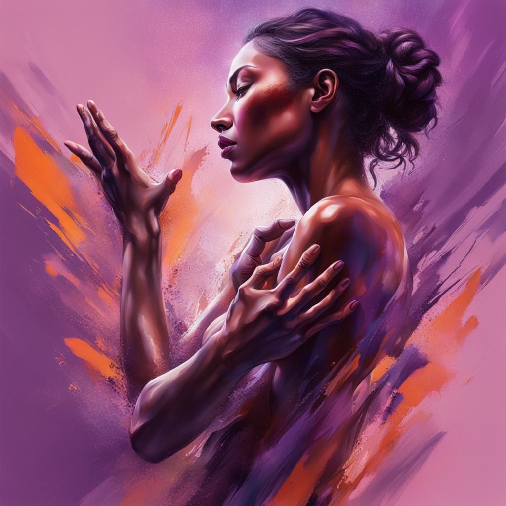 Hyperrealistic Nude Figure Surrounded by Hands
