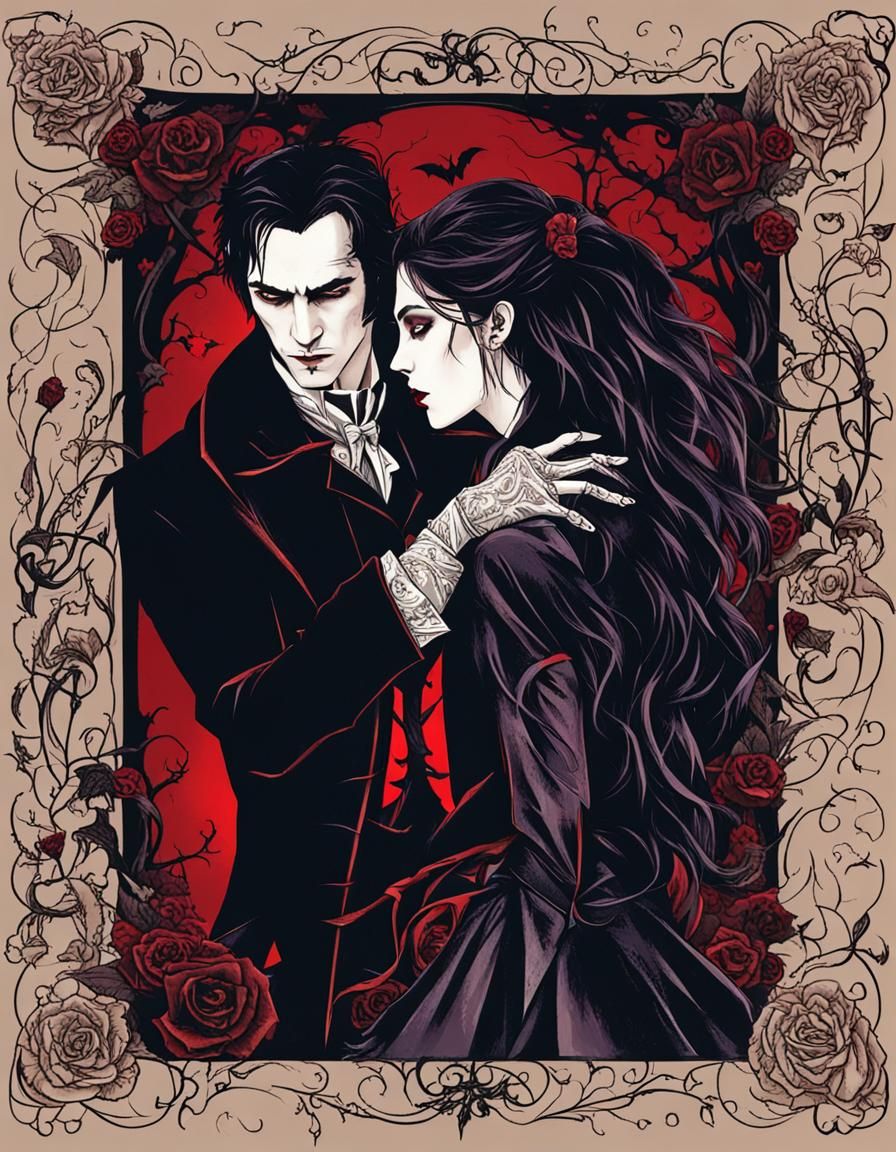 Classic Vampire Romance Scene