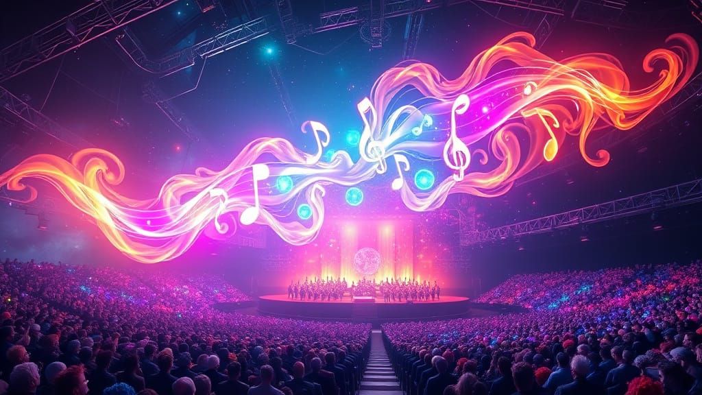 Cosmic Music Structure in Futuristic Hall