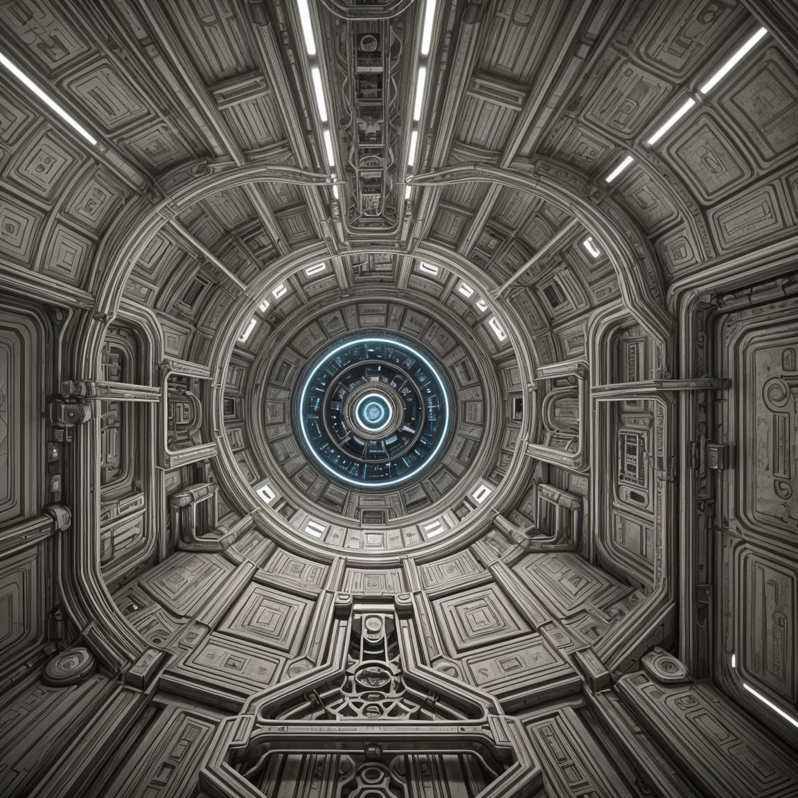 Halo-esque Sci-Fi Portal with Giger Influences