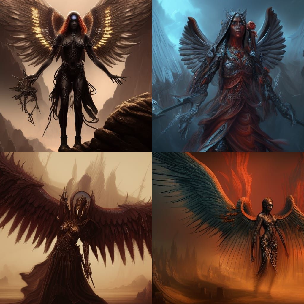 The Angel of Death: Detailed Matte Painting