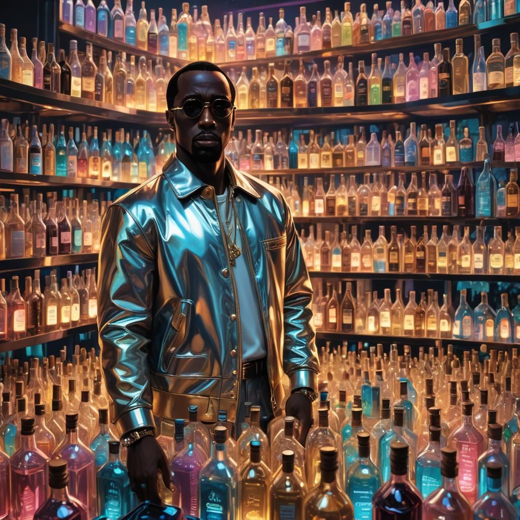 P Diddy and Baby Oil: Vibrant Concept Art