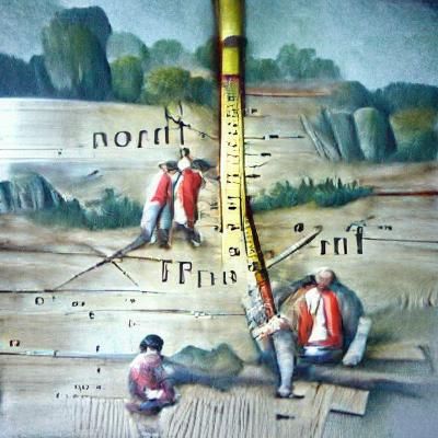 18th Century Surveyors Measuring Distance