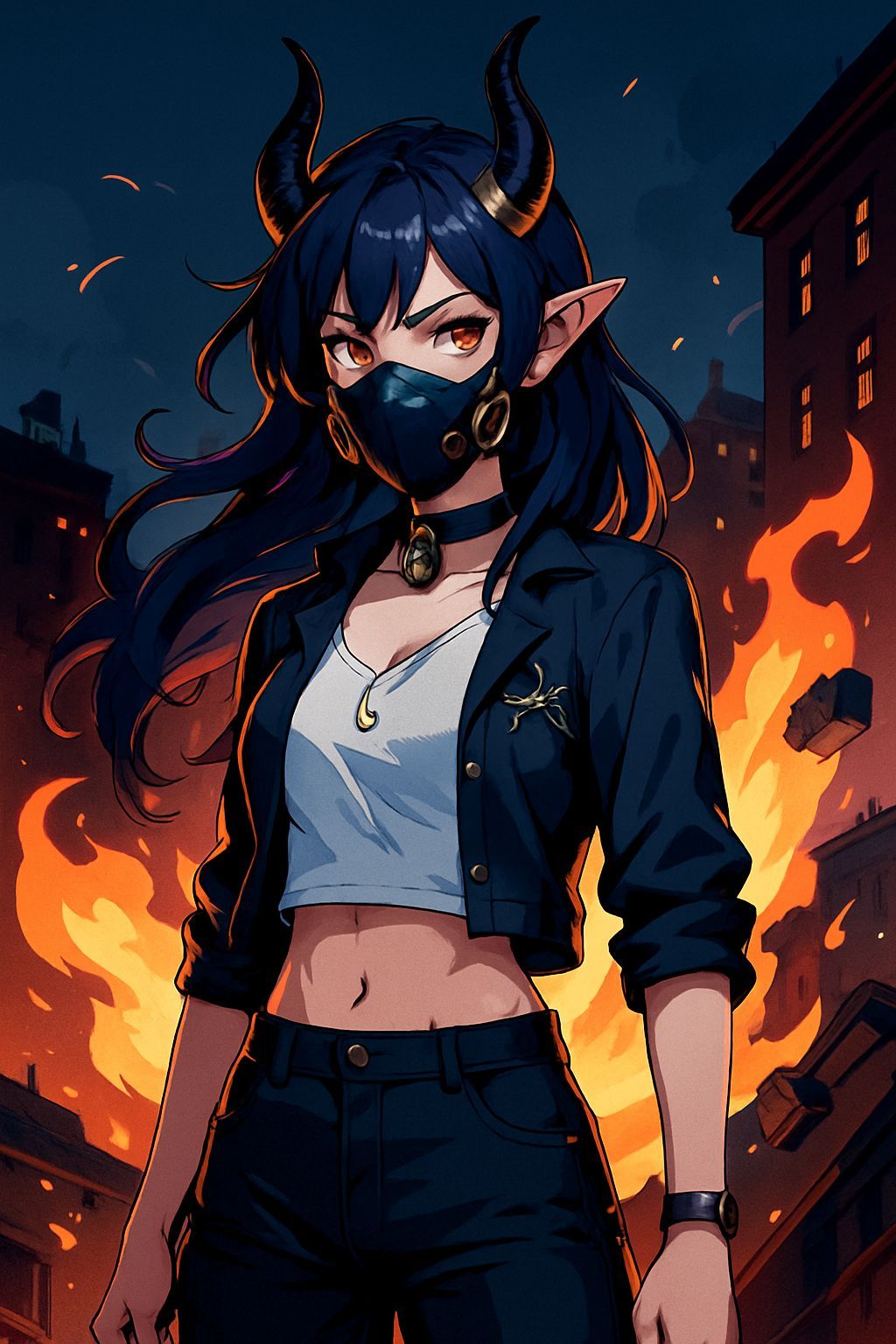 Girl in Fiery Enchantress Style