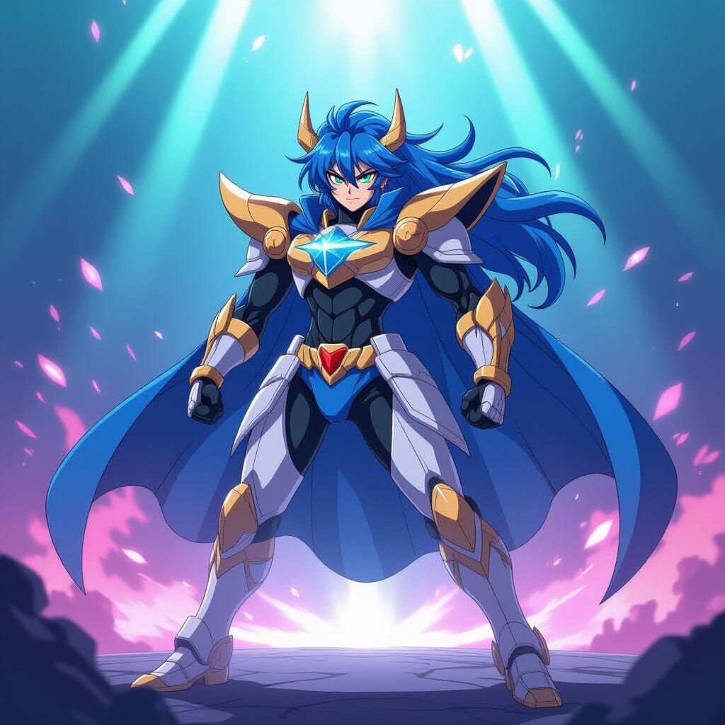 Manganese as Anime Hero in Studio Trigger Style