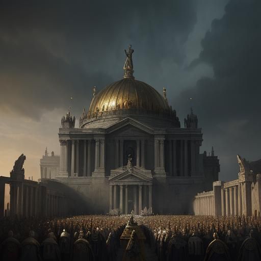 Epic Resurrection Scene: Digital Matte Painting