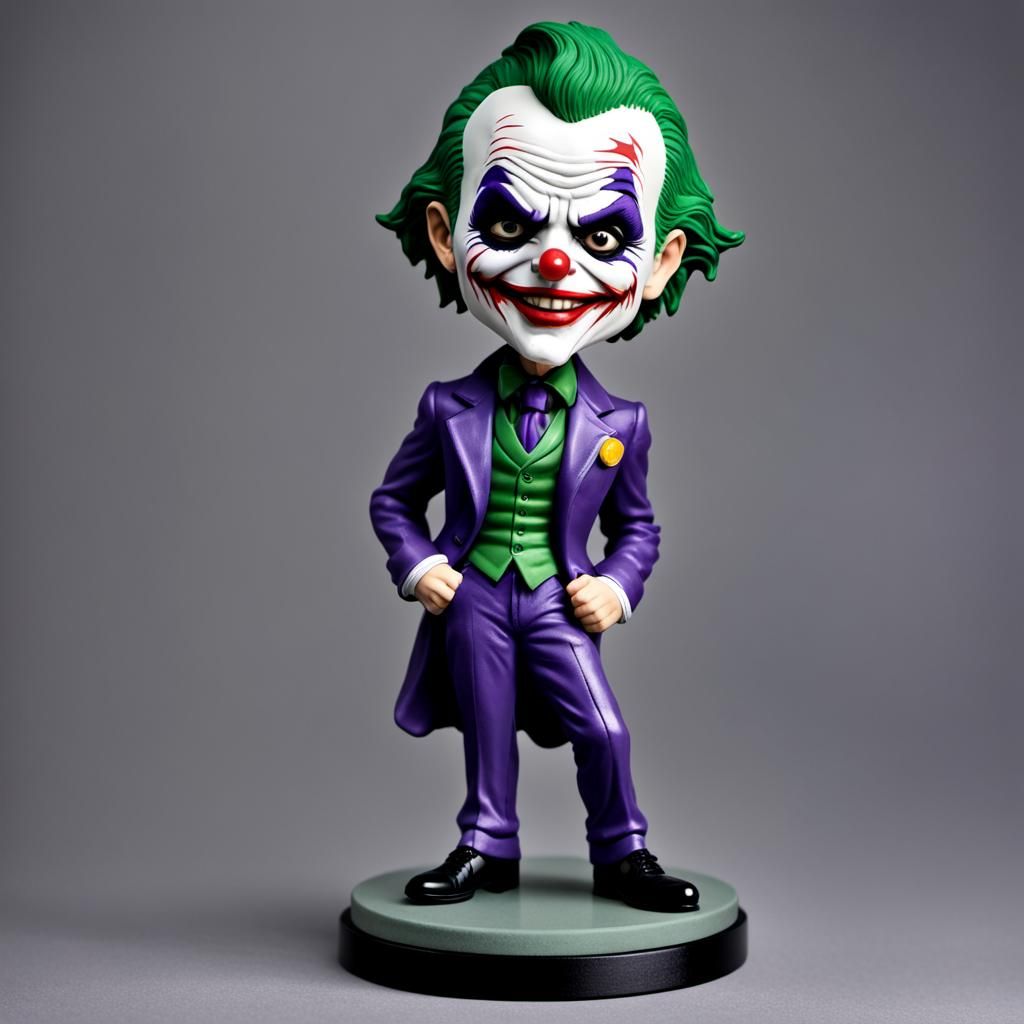 Bobblehead Joker Character Illustration