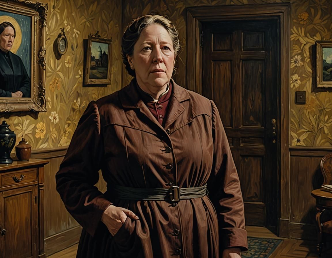 Dramatic Portrait Inspired by Van Gogh's Style