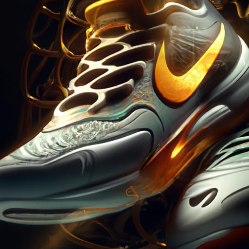 Hyperdetailed Nike Shoes in Dark Fantasy Style