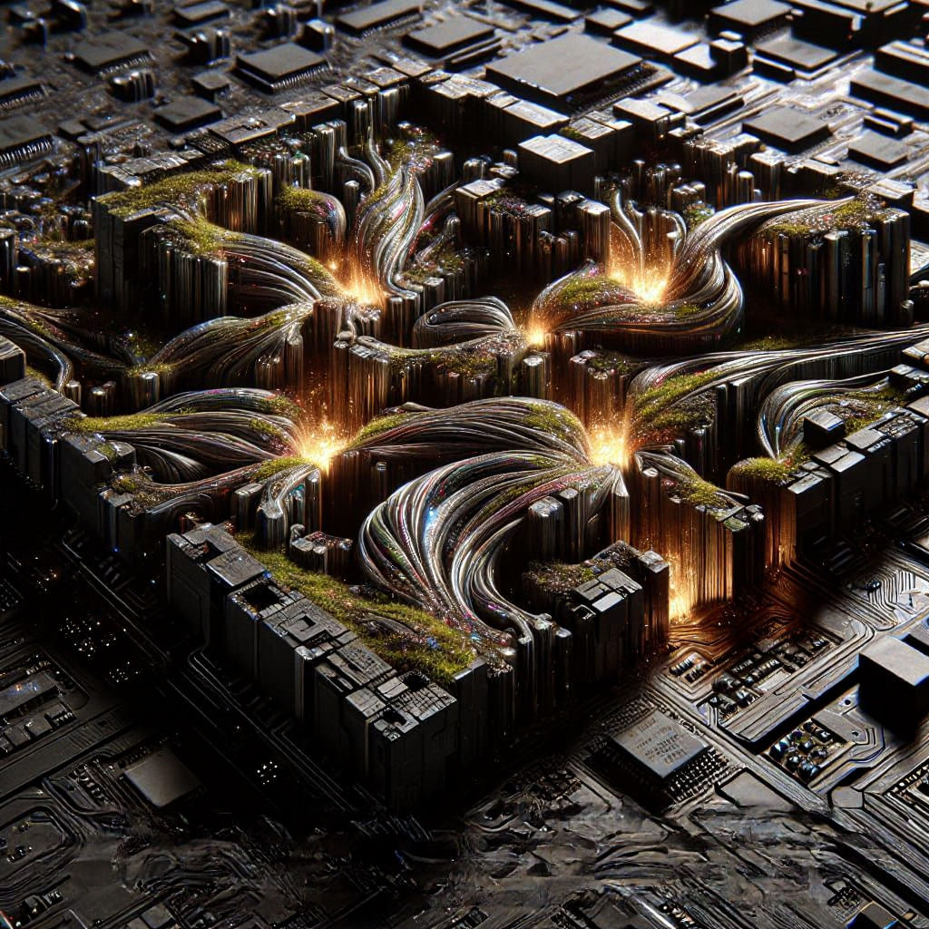 Bio-Digital System Revealed in Cyberpunk Style