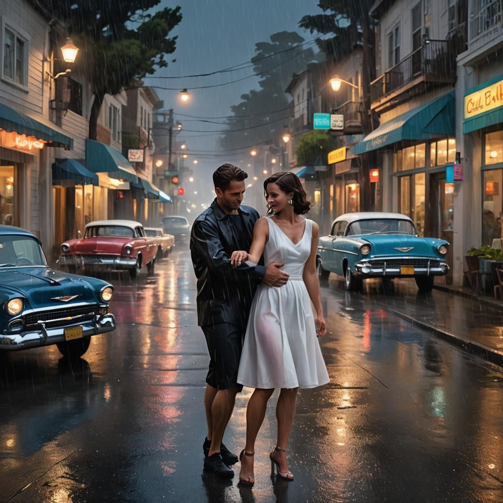 Romantic Evening in Carmel California Street