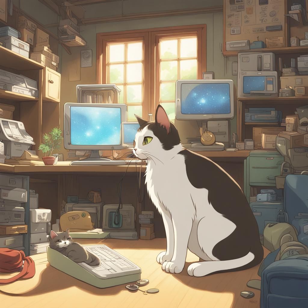 Tech-Savvy Kittens Spark Global Movement: Anime Key Visual