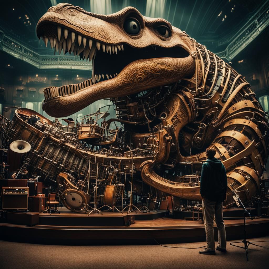 Most interesting part of the exibit: "The Musicosaurus"