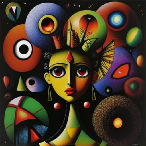 Abstract Lost Love in Vivid Colors