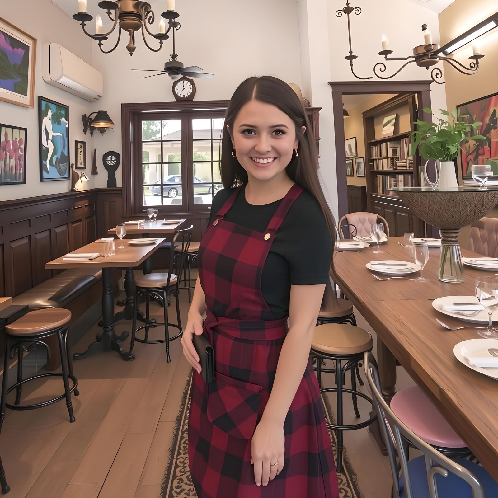 Charming Inn Hostess in Fairy Town: Abstract Art