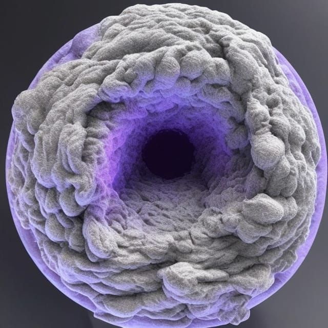 Frosted Galactic Donut in 3D Rendering