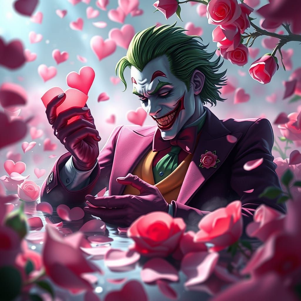The Joker Soaks in a Rose Petal Paradise
