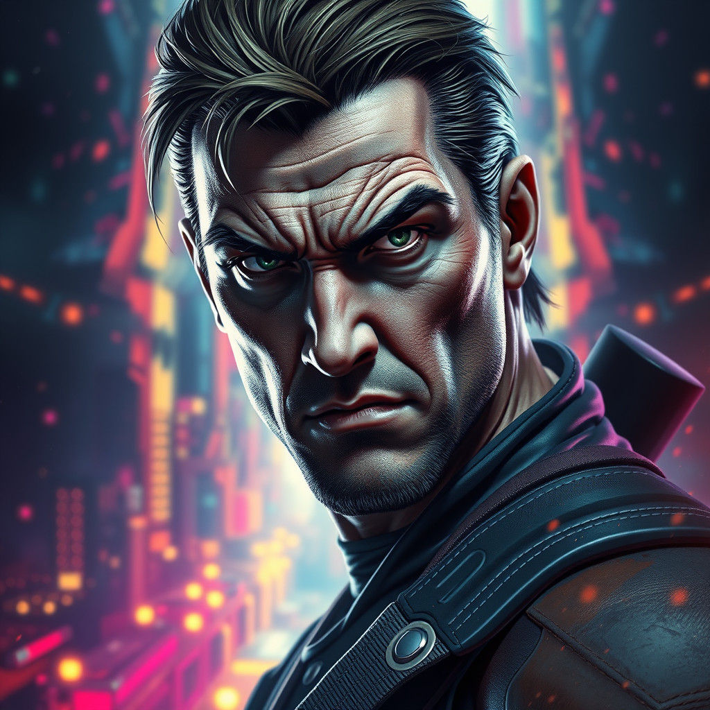 solid snake from metal gear, doing the giga chad face