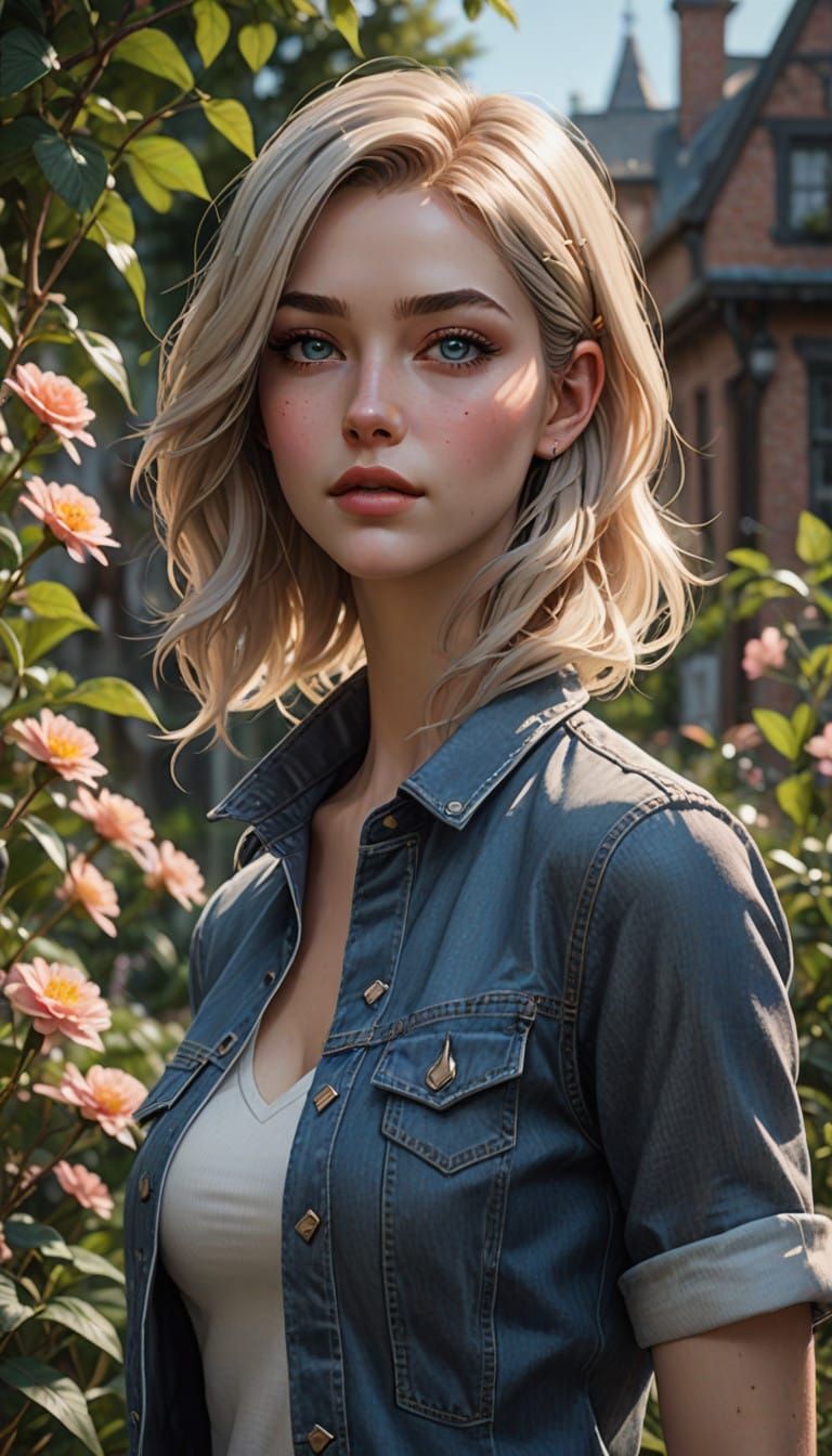 Sultry Morning Goddess in Pastel Hues