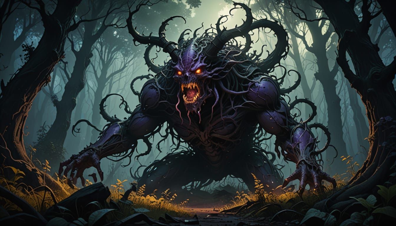 Twisted Horror Emerges from Dark Fantasy Forest