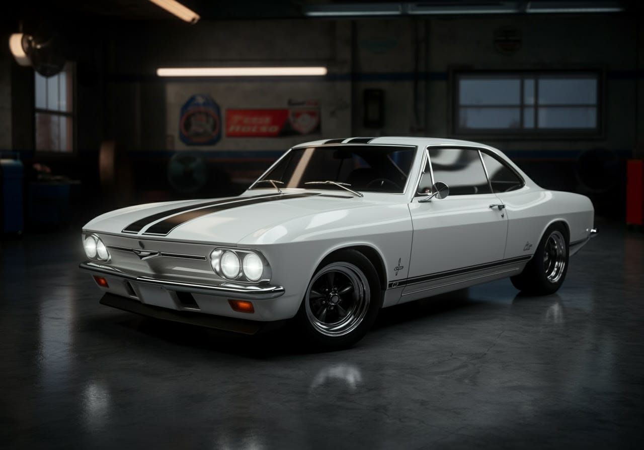 Retro Garage: 3D-Rendered Chevion Coupe