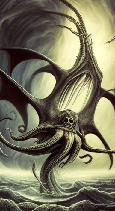 Hyperrealistic Cthulhu Origin Masterpiece